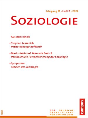 cover image of Soziologie 2/2022